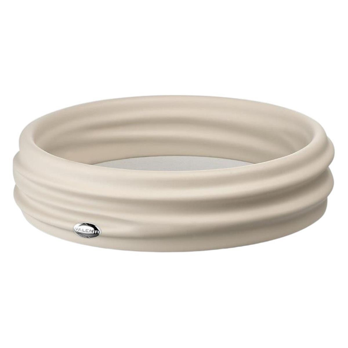 Svuotatasche in resina tortora onde d.21 x h.5 cm Valenti