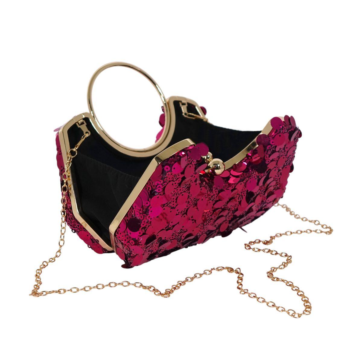 Borsetta da cerimonia con paillettes Mirta Le Kikke