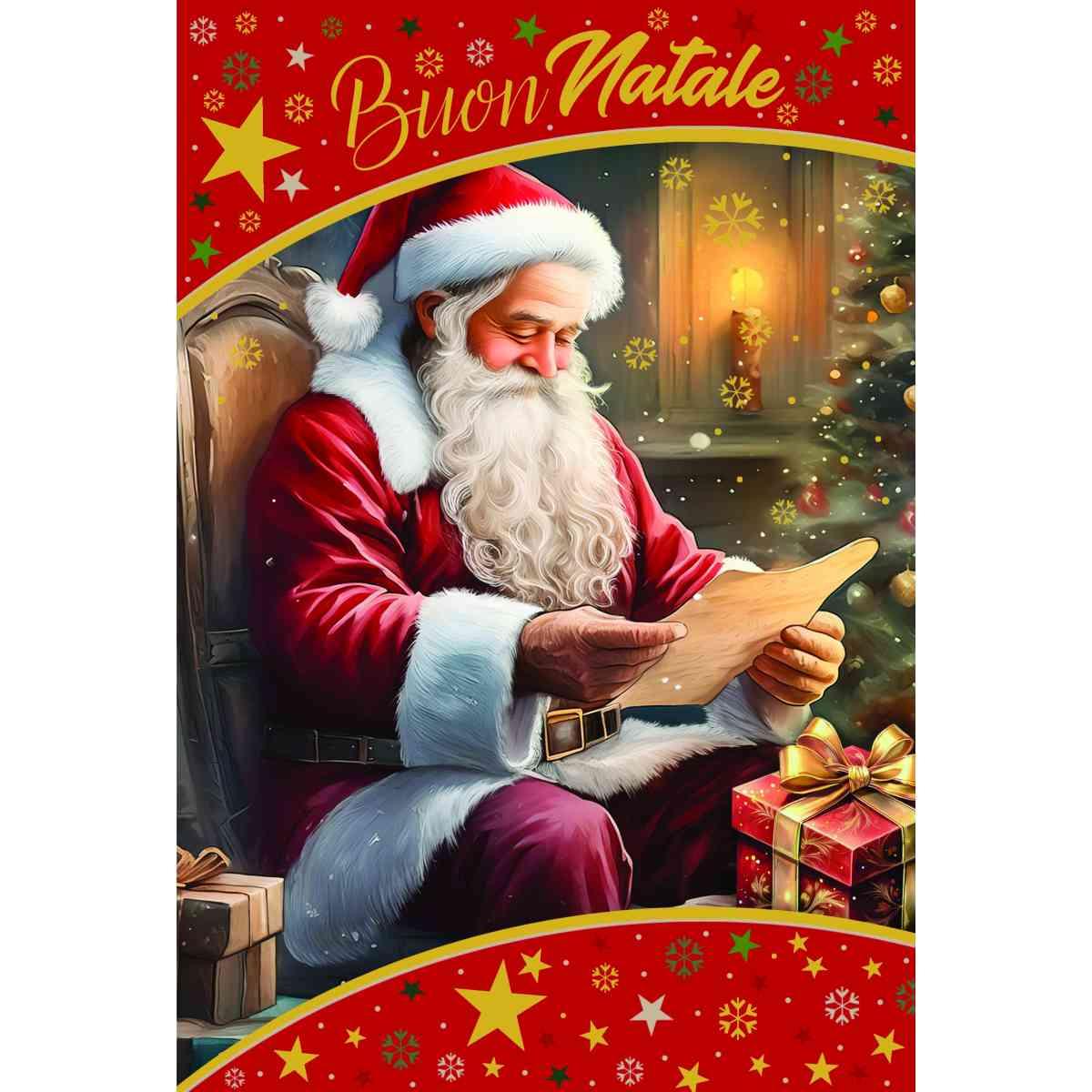 Biglietti auguri buon natale assortimento 4 soggetti
