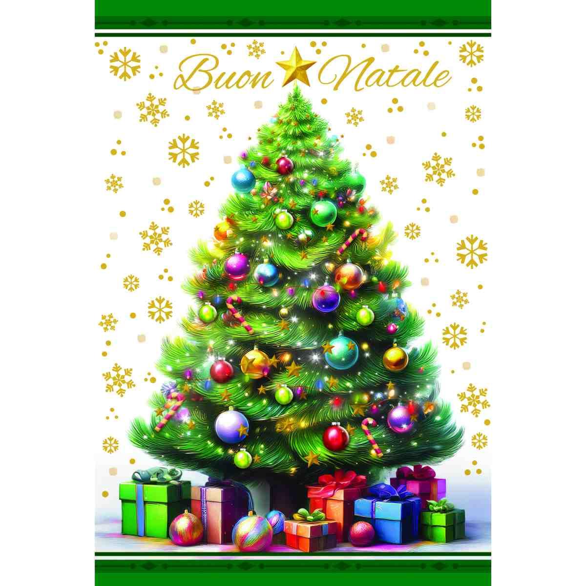Biglietti auguri buon natale assortimento 4 soggetti