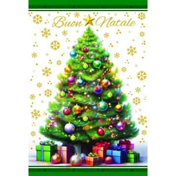 Biglietti auguri buon natale assortimento 4 soggetti