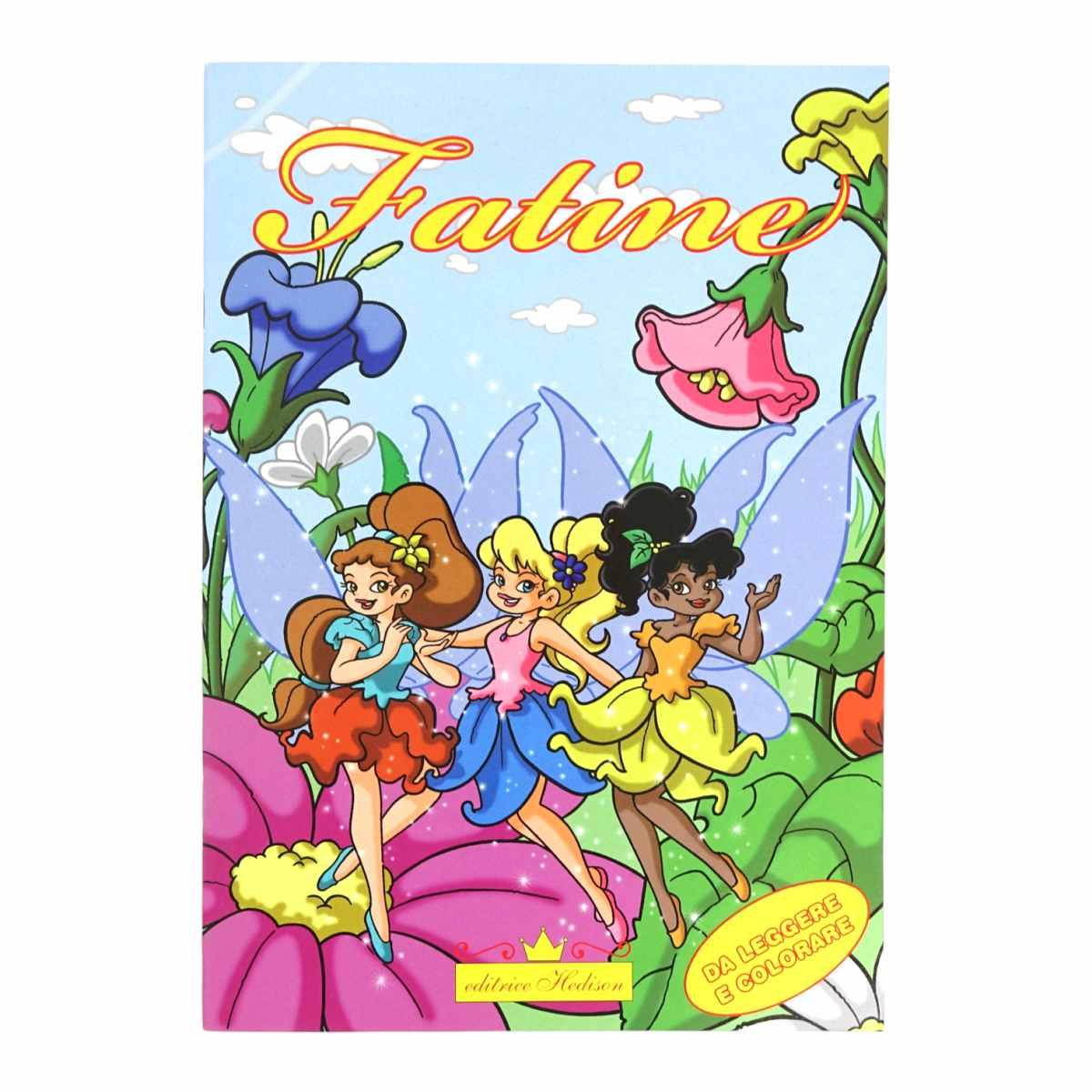 Libro da leggere e colorare fatine