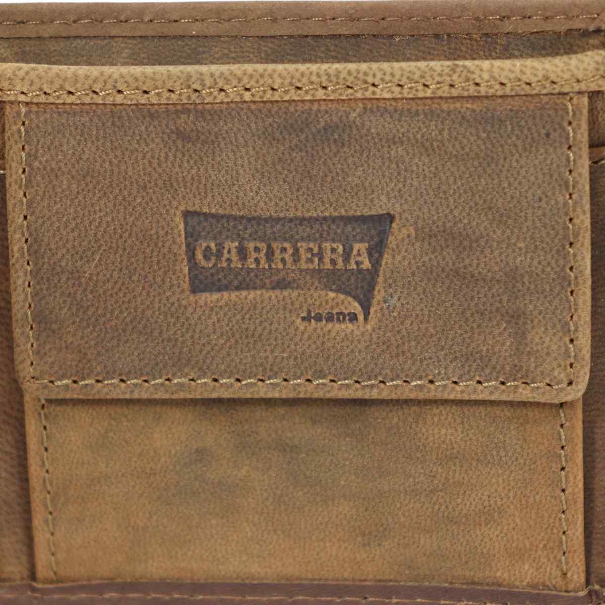 Portafogli uomo Dev collection bifold orizzontale con portamonete Carrera