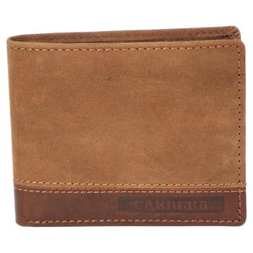 Portafogli uomo Dev collection bifold orizzontale con portamonete Carrera