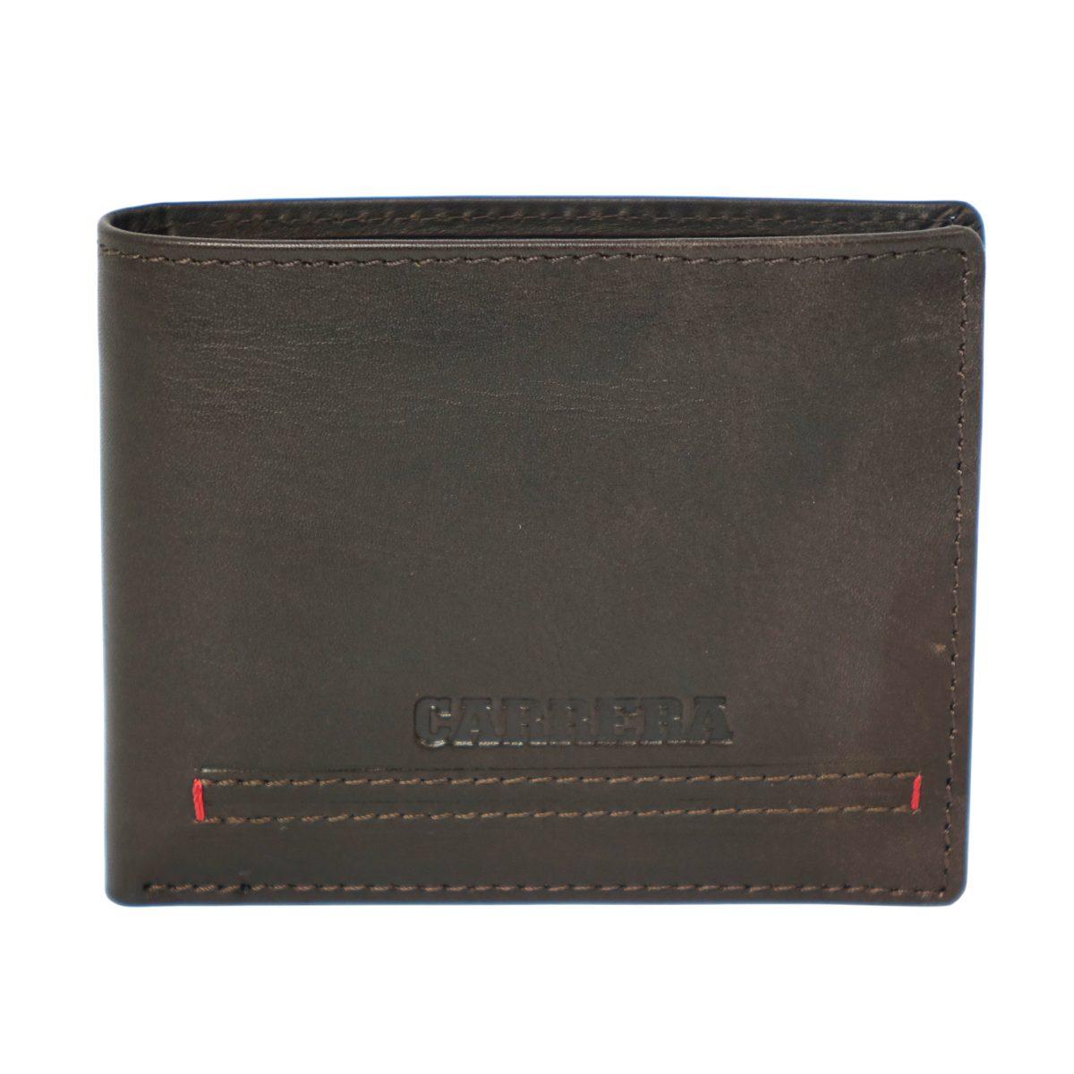 Portafogli uomo Keywest collection bifold orizzontale con portamonete Carrera