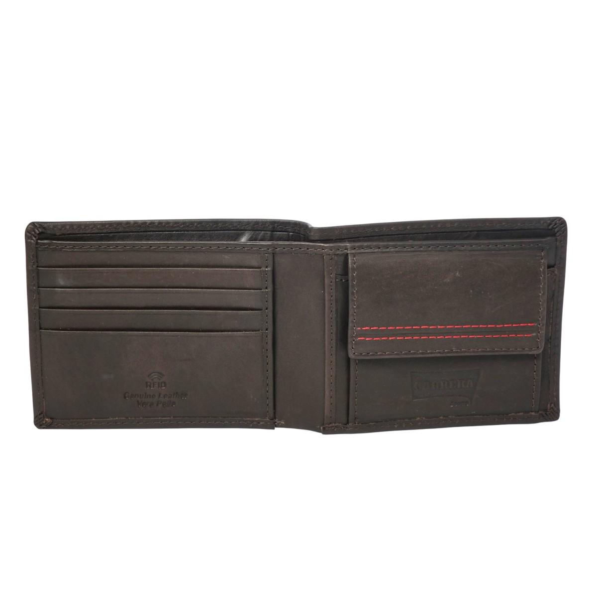 Portafogli uomo Keywest collection bifold orizzontale con portamonete Carrera