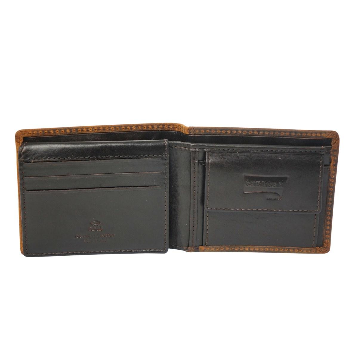 Portafogli uomo Brazil collection trifold piccolo con porta documenti Carrera