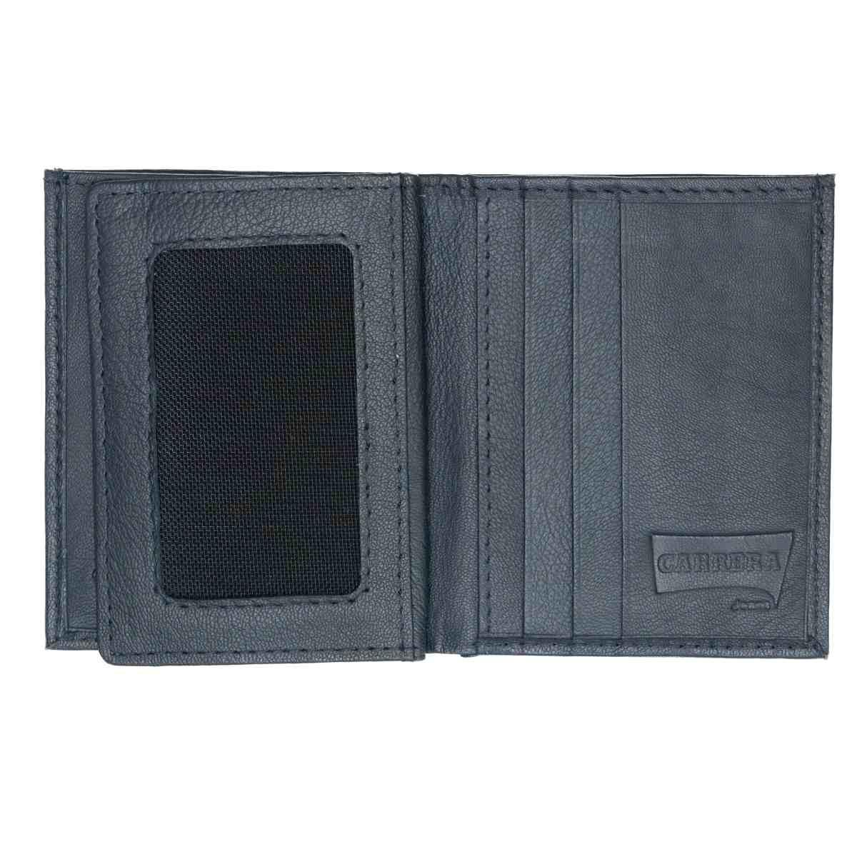 Portafogli uomo Berlino collection trifold verticale con portadocumenti Carrera