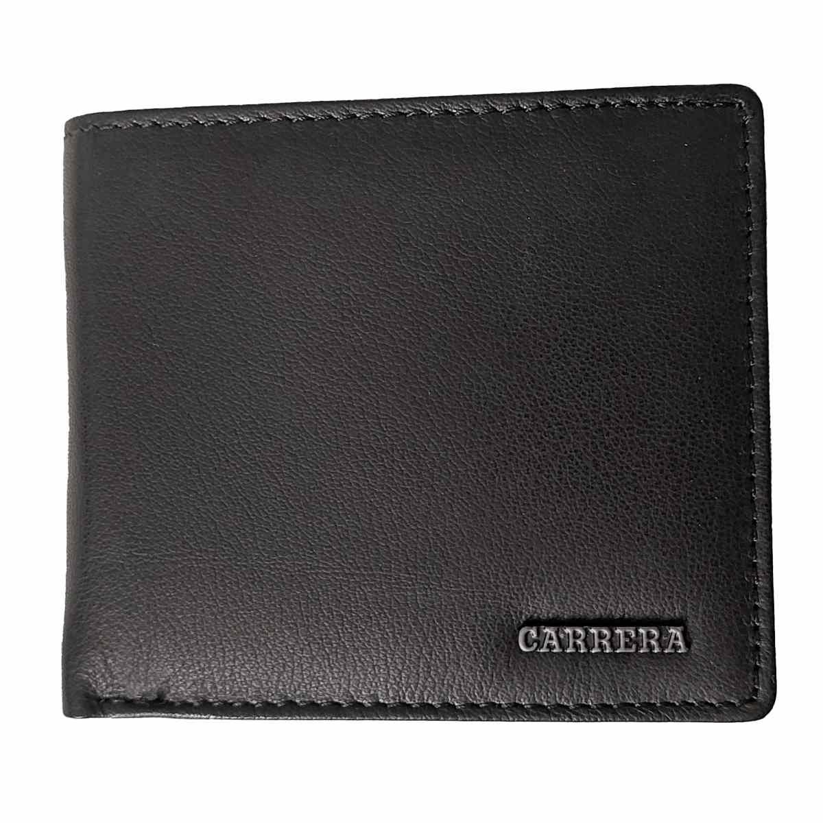 Portafogli uomo Berlino collection bifold orizzontale con portamonete Carrera