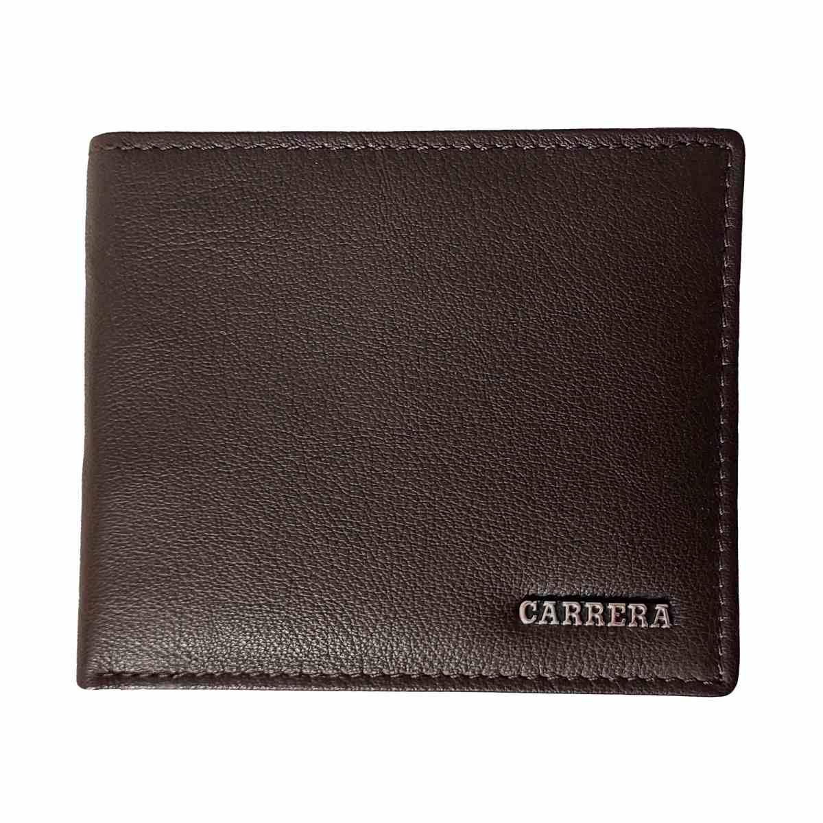 Portafogli uomo Berlino collection bifold orizzontale con portamonete Carrera