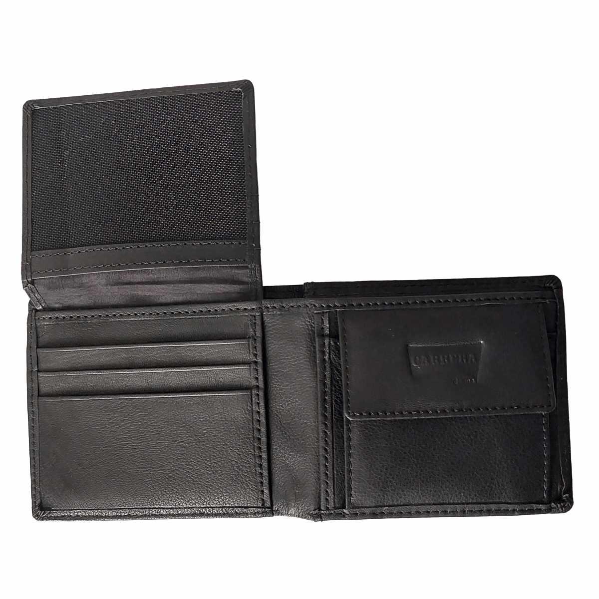 Portafogli uomo Berlino collection bifold orizzontale con portamonete Carrera