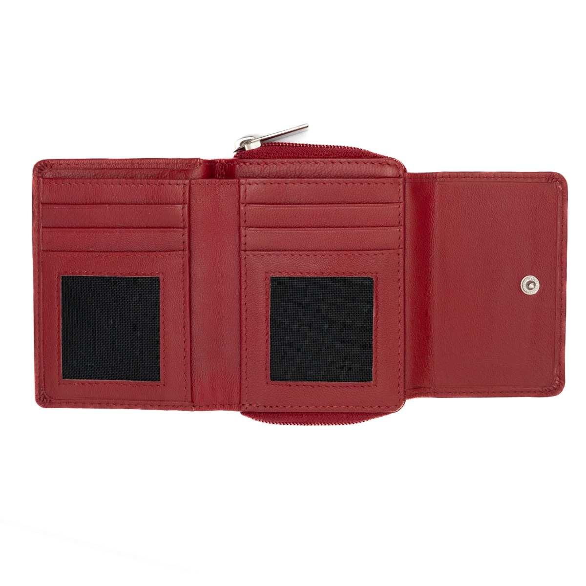 Portafogli donna Lady collection bifold orizzontale con zip interna Carrera