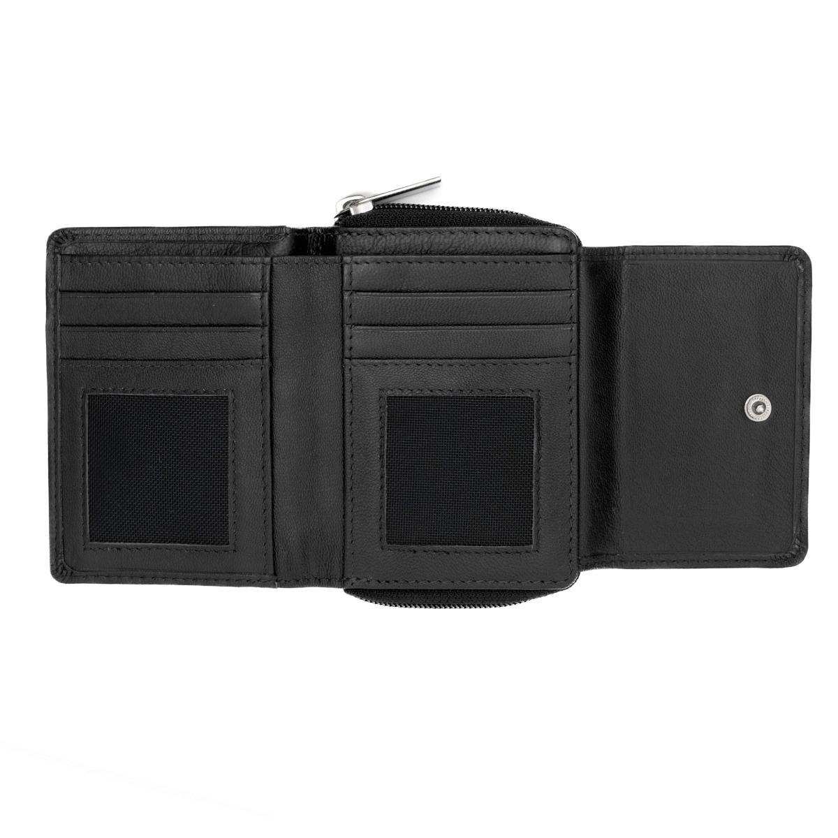 Portafogli donna Lady collection bifold orizzontale con zip interna Carrera