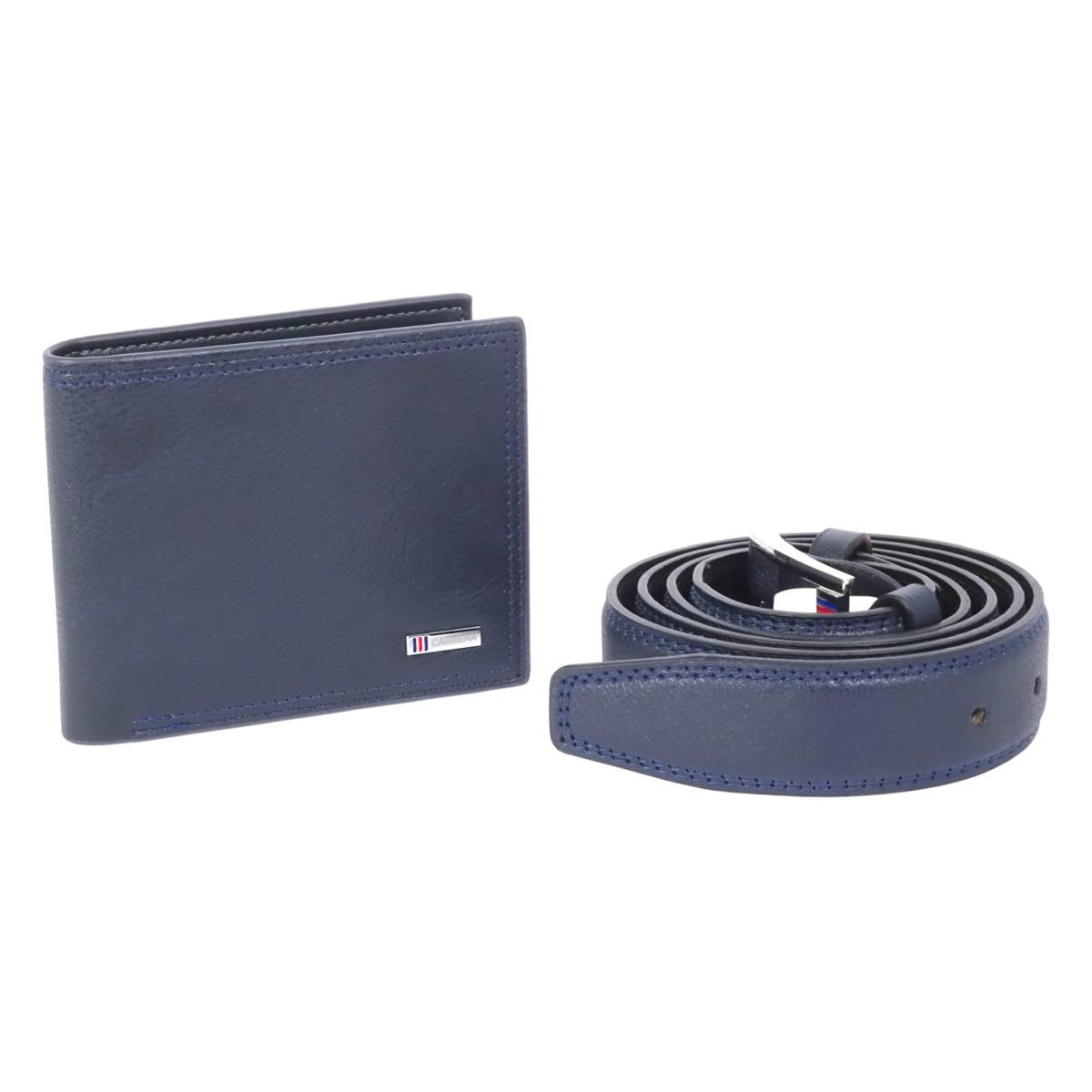 Confezione regalo uomo trifold con portadocumenti e cintura Hold collection Carrera