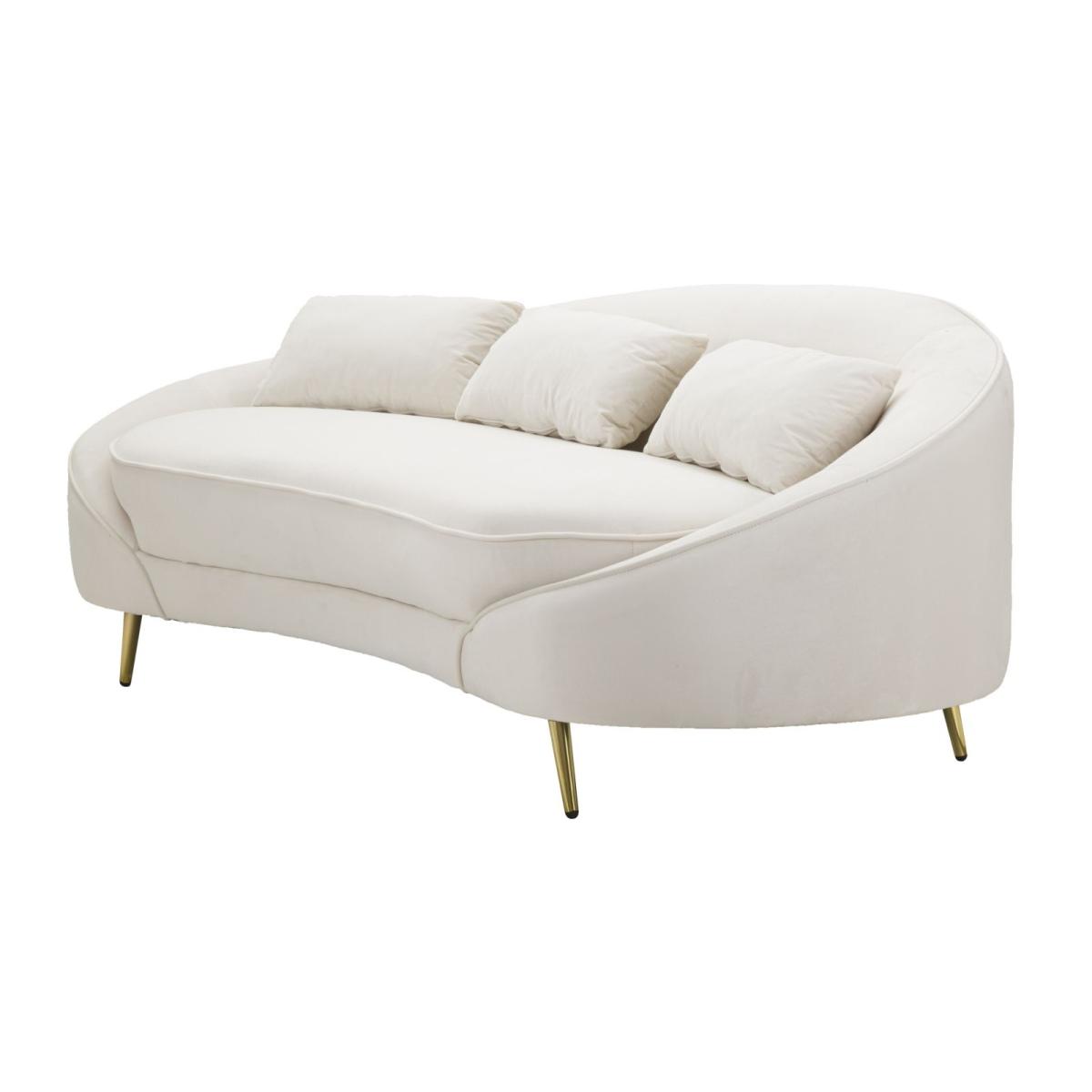 Divano 3 posti oslo c/cuscini  crema cm 185x84x68