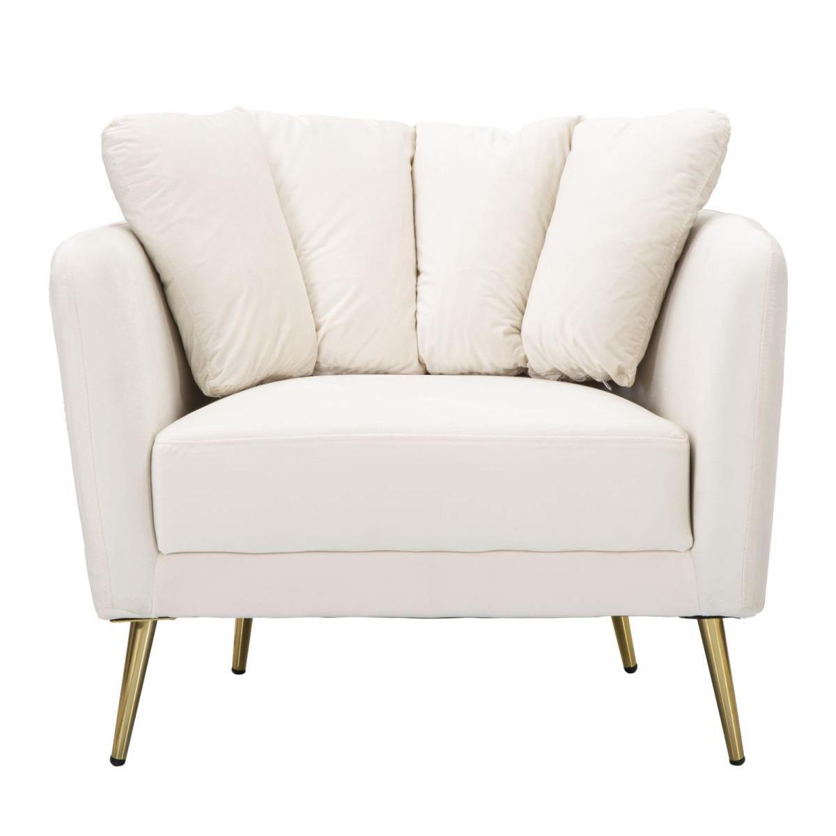 Poltrona kiev crema cm 88x77x74