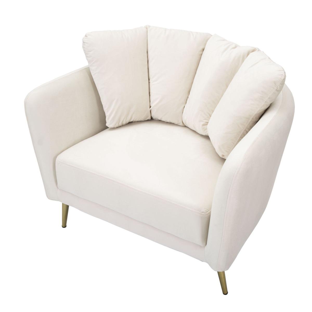Poltrona kiev crema cm 88x77x74