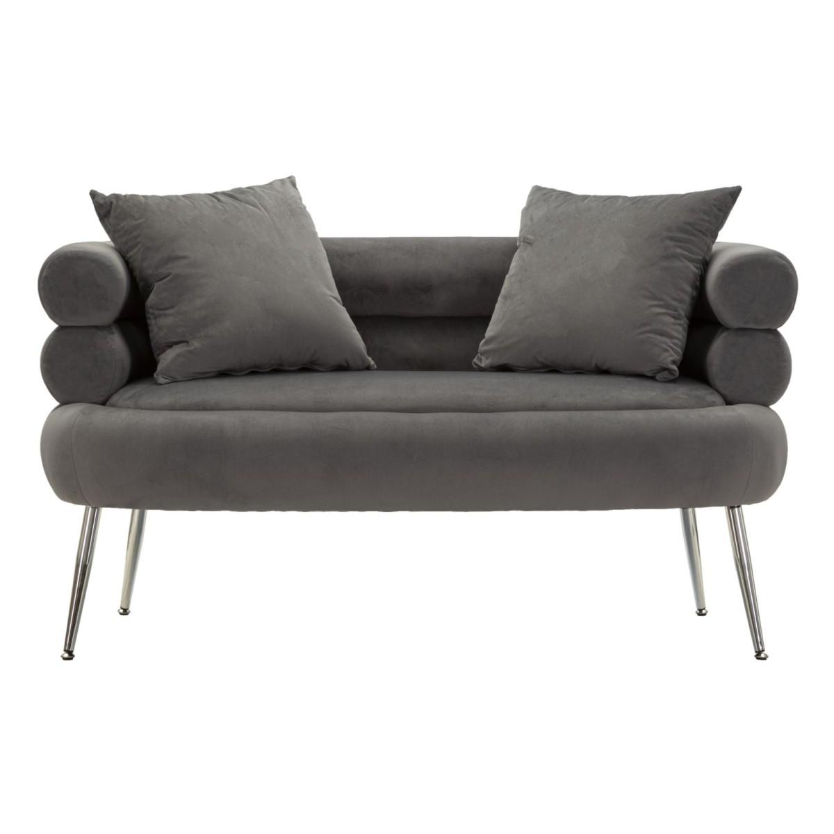 Divanetto silvery plus c/cuscini cm 133x68x69