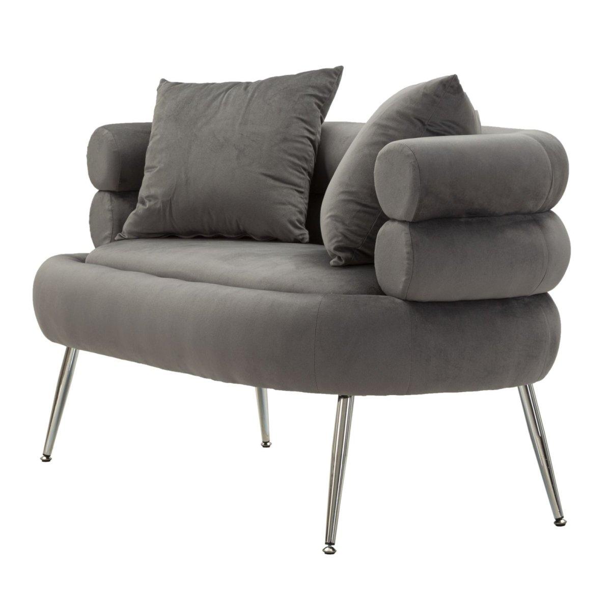 Divanetto silvery plus c/cuscini cm 133x68x69