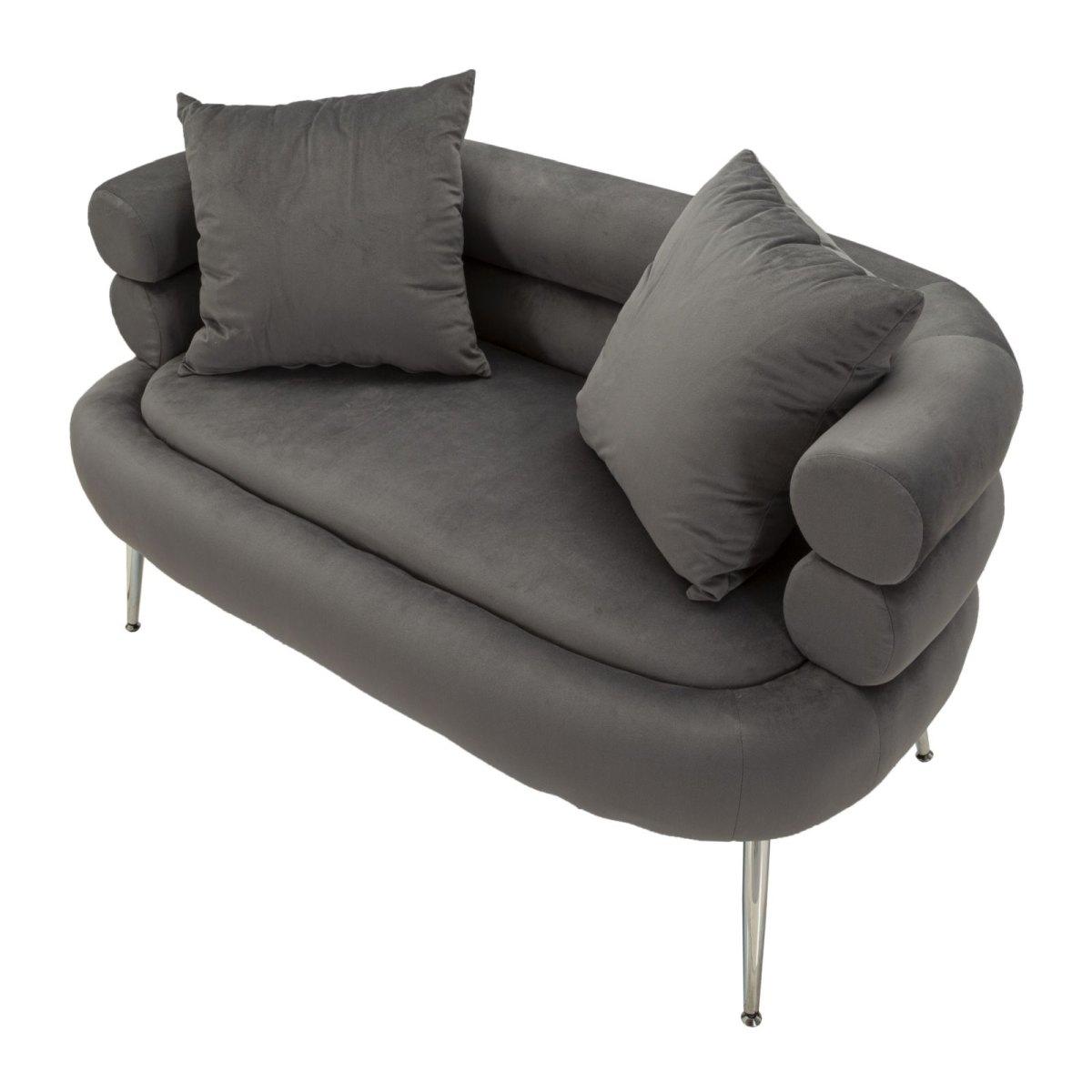 Divanetto silvery plus c/cuscini cm 133x68x69
