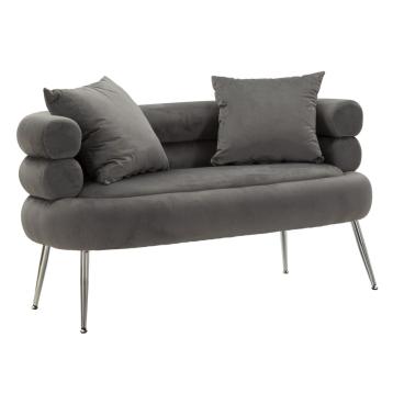 Divanetto silvery plus c/cuscini cm 133x68x69