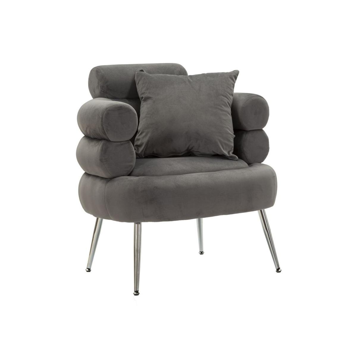 Poltrona silvery plus c/cusino cm 78x68x85
