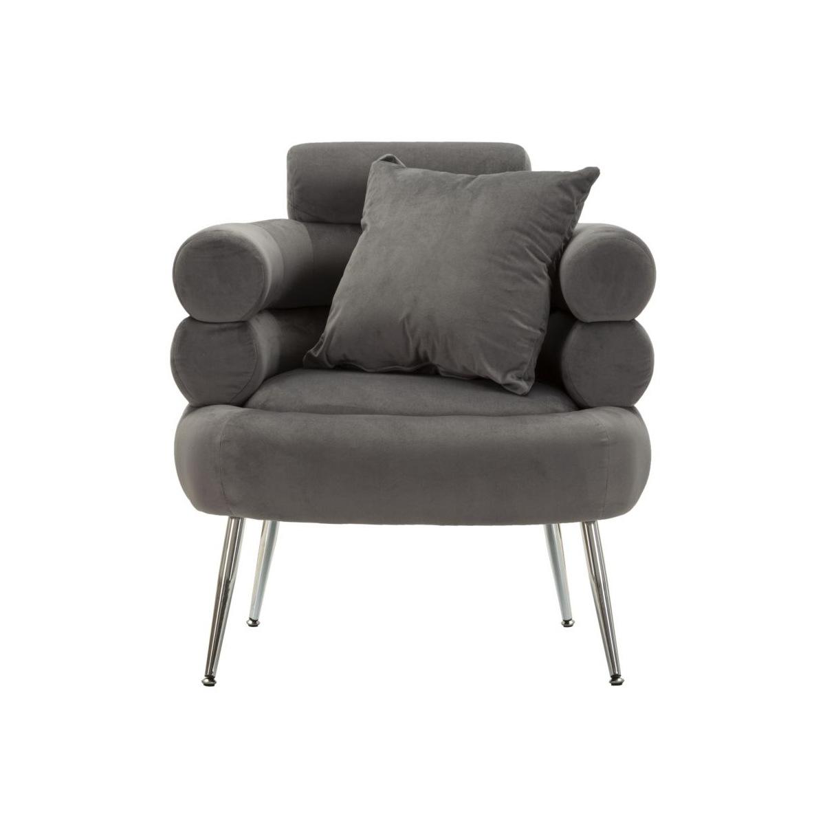 Poltrona silvery plus c/cusino cm 78x68x85