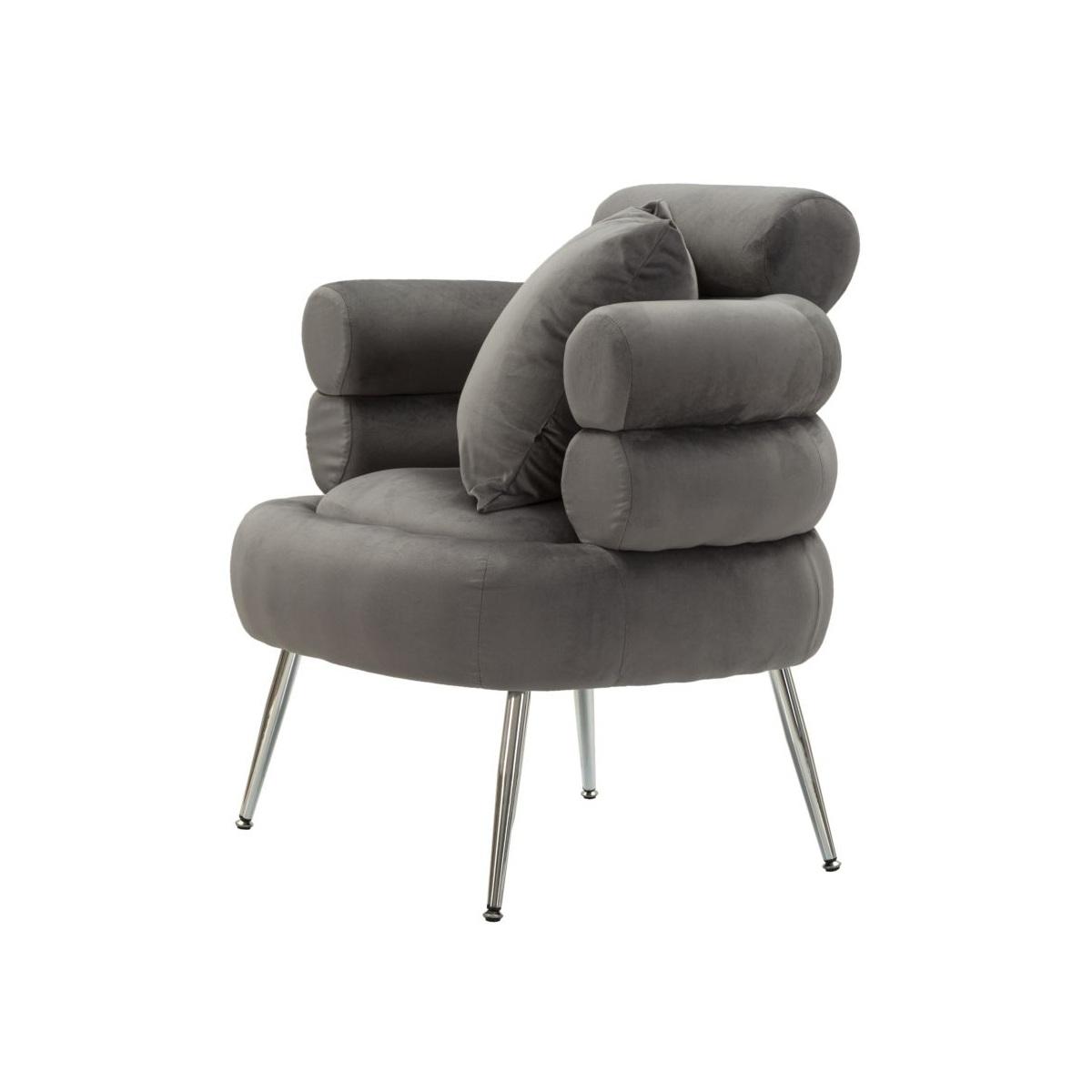 Poltrona silvery plus c/cusino cm 78x68x85