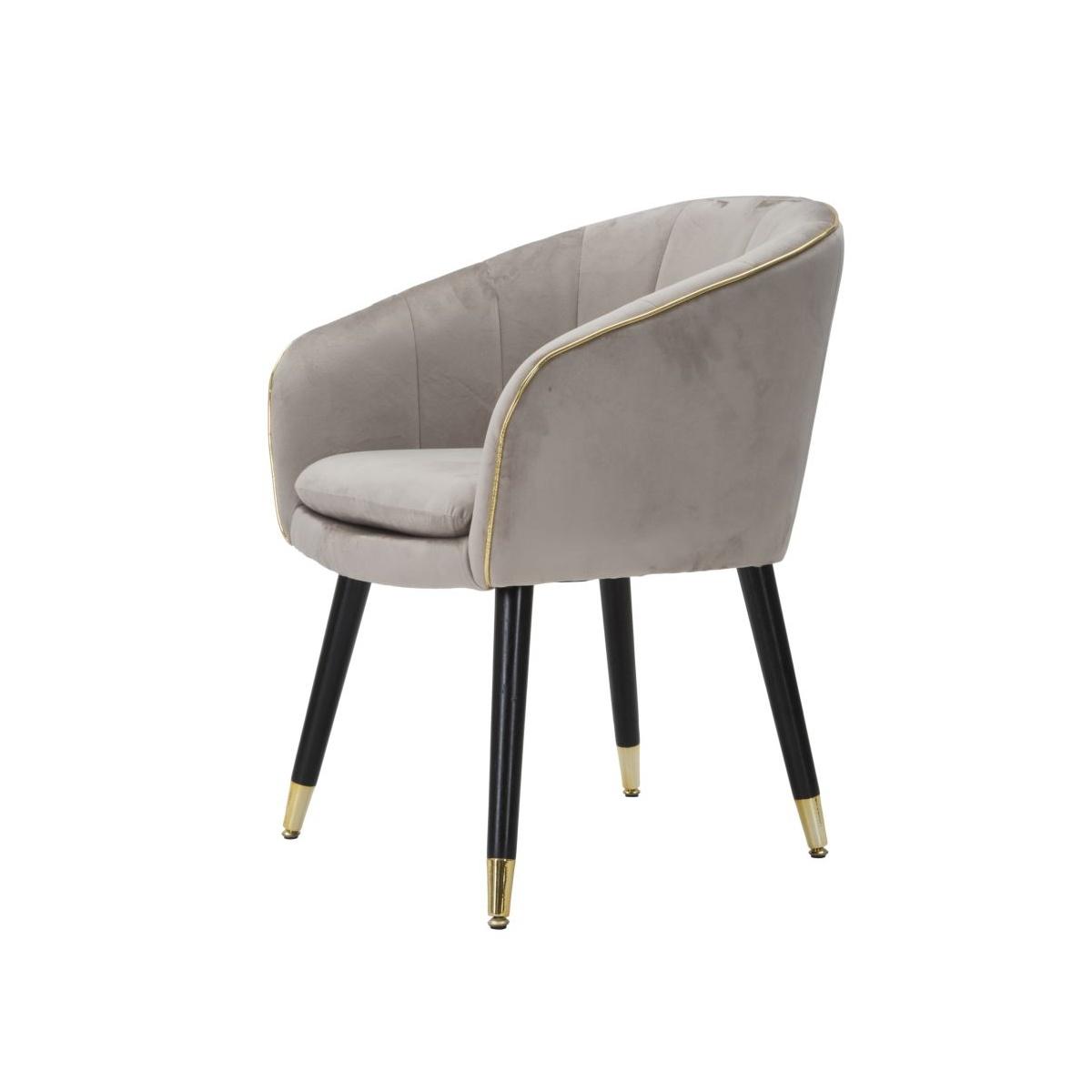 Poltrona paris grigia/gold cm 62x58x78