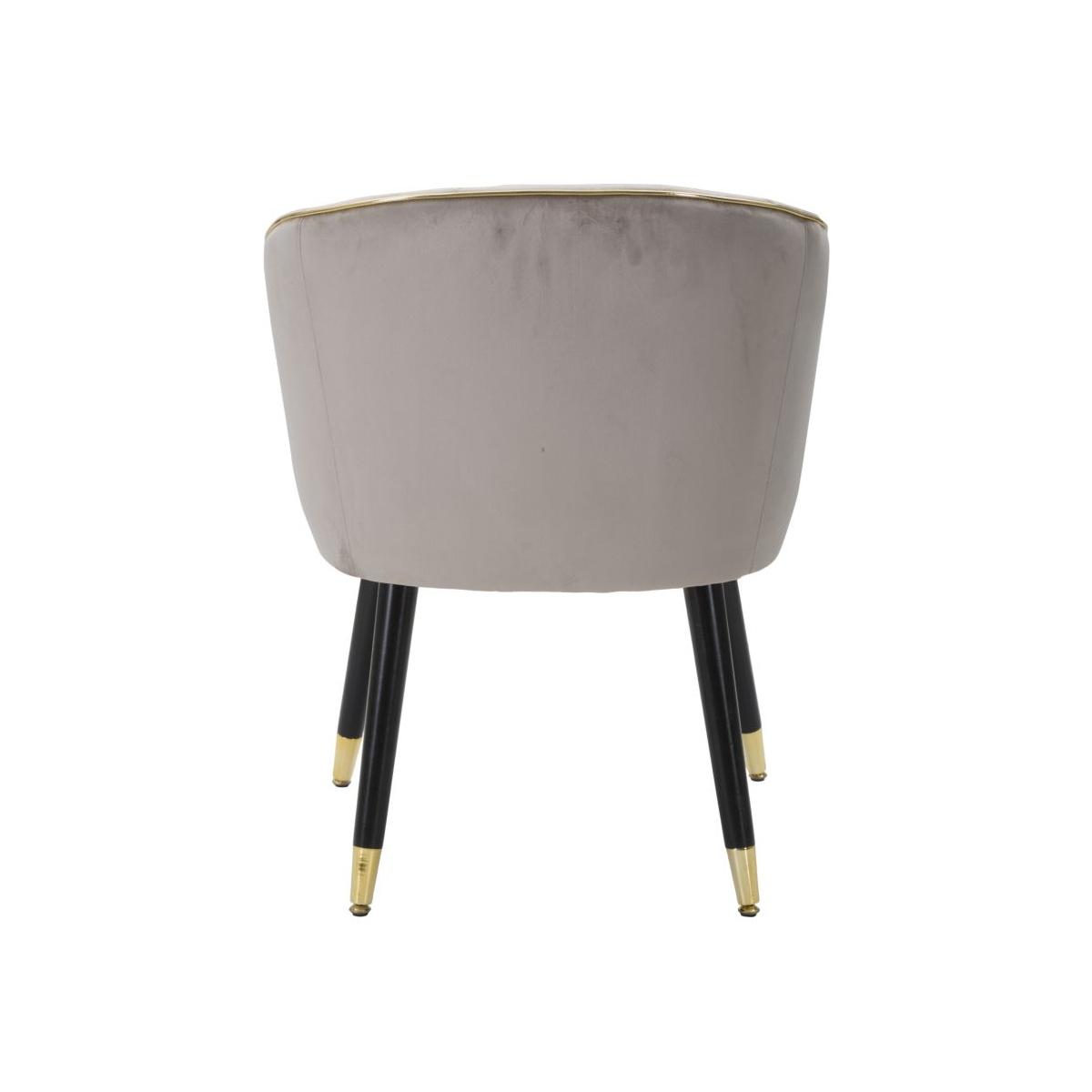 Poltrona paris grigia/gold cm 62x58x78
