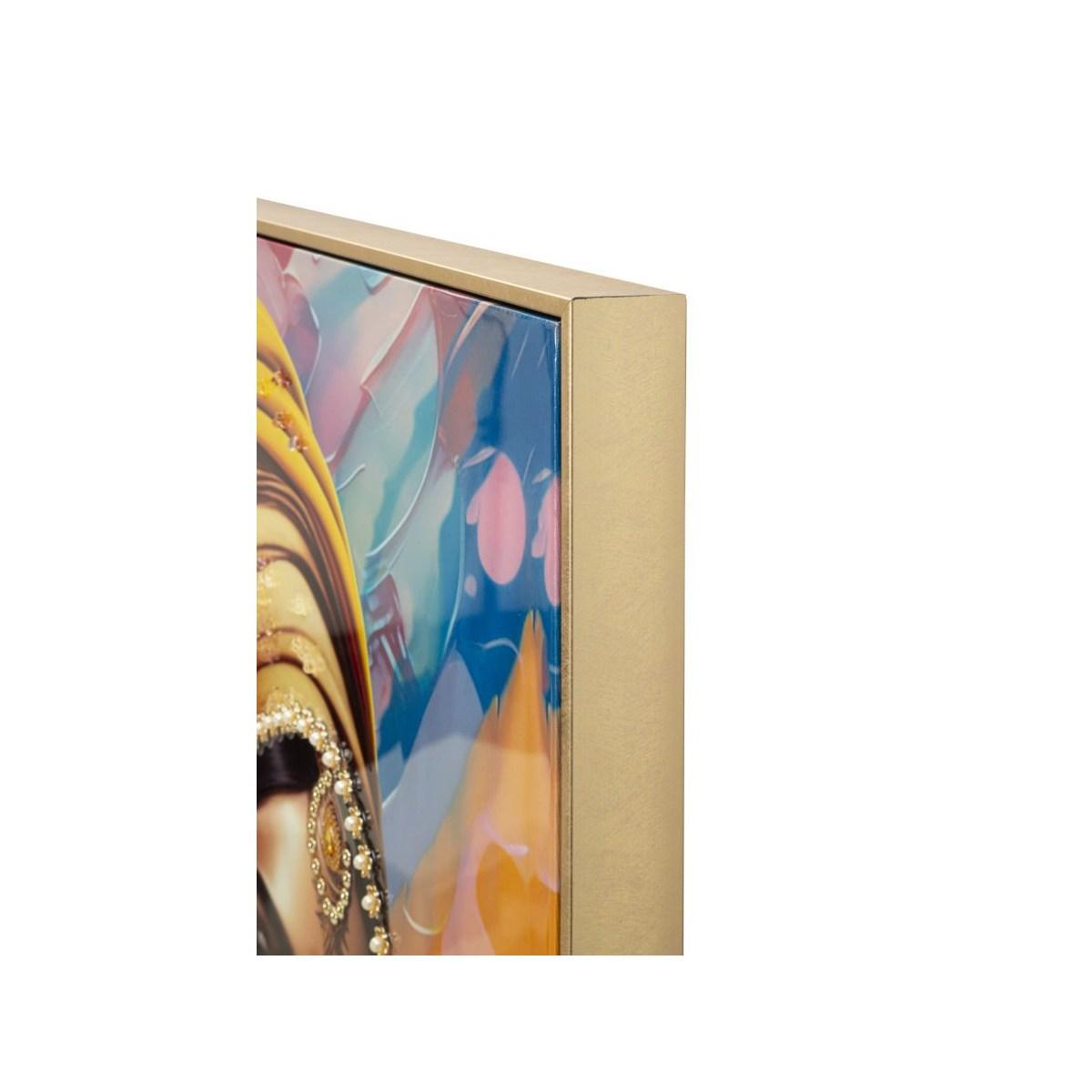 Dipinto su tela c/cornice samira -a- cm 72x4,5x102