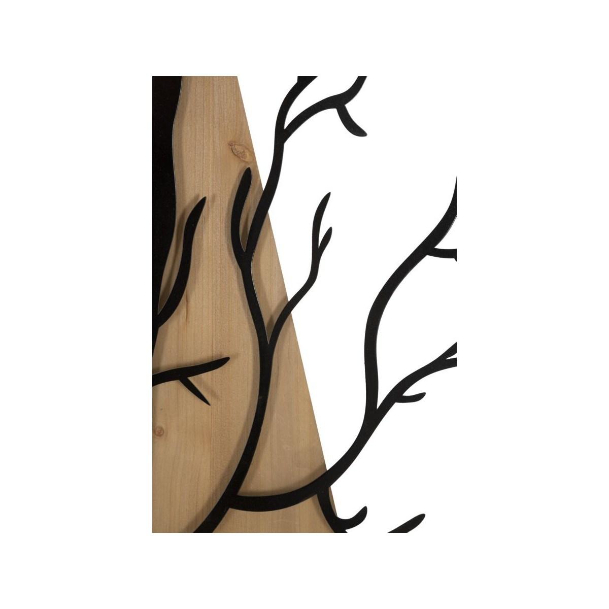 Pannello da muro bird ferro e wood set 4pz 50x2x200 (50x2x50)