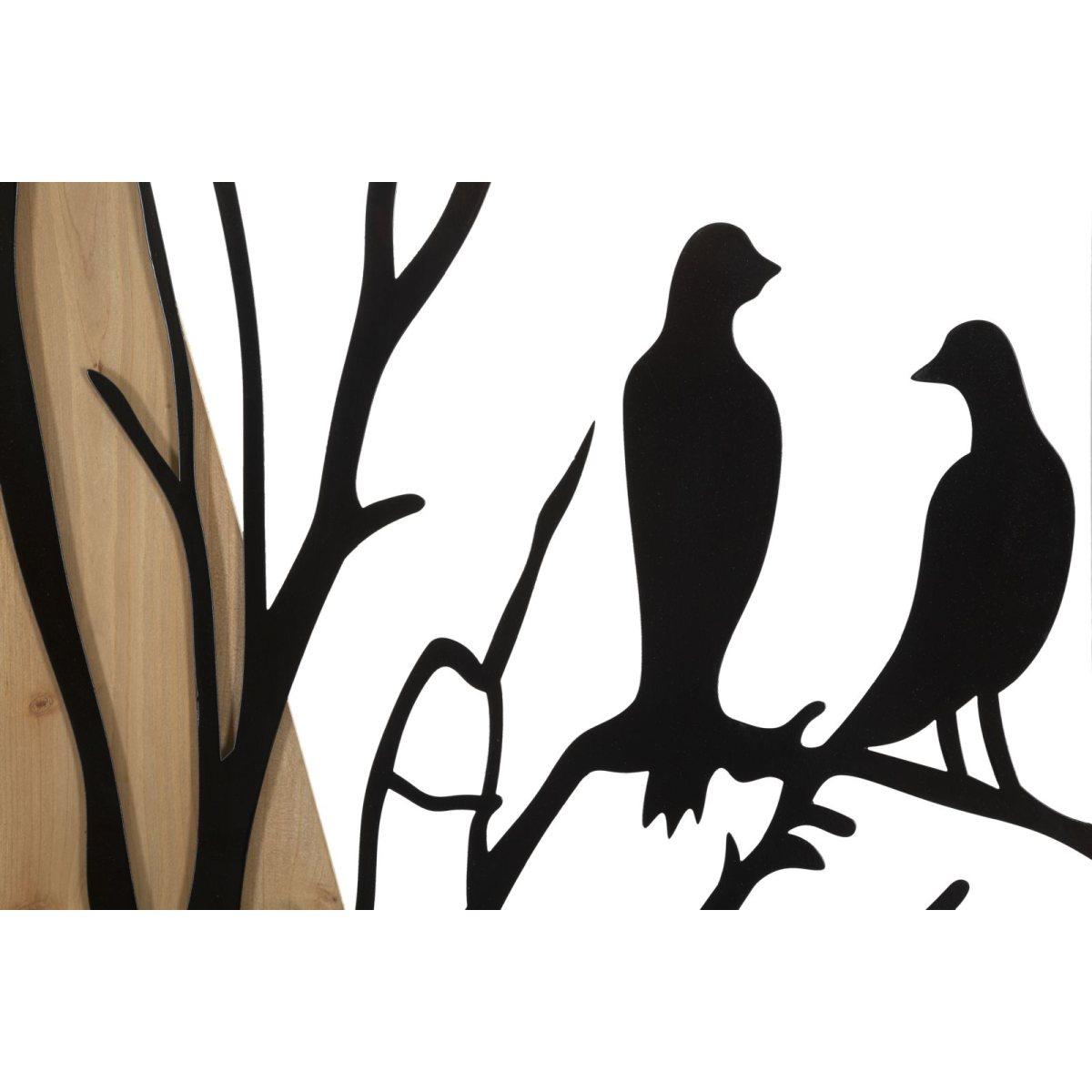 Pannello da muro bird ferro e wood set 4pz 50x2x200 (50x2x50)