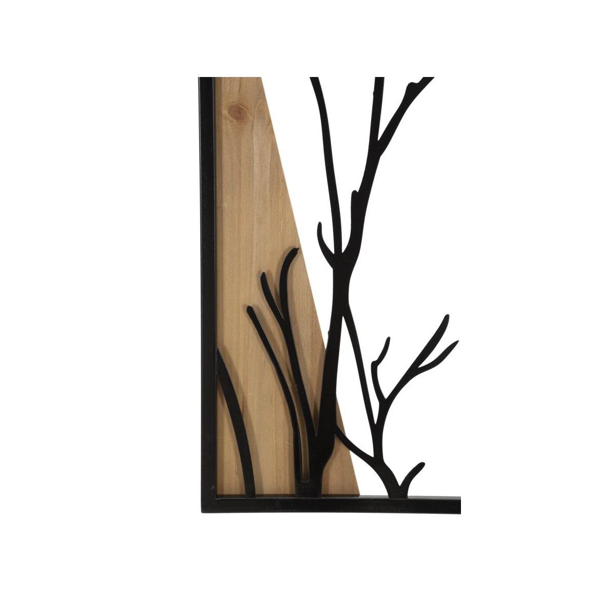 Pannello da muro bird ferro e wood set 4pz 50x2x200 (50x2x50)