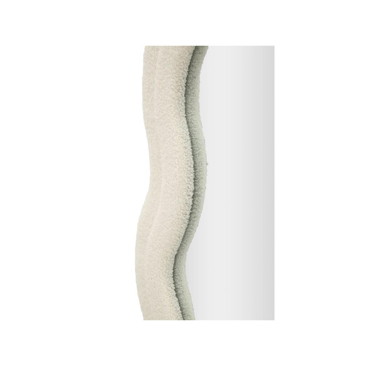 Specchio da muro teddy crema cm 60x4x160 (misura specchio cm 39x137)