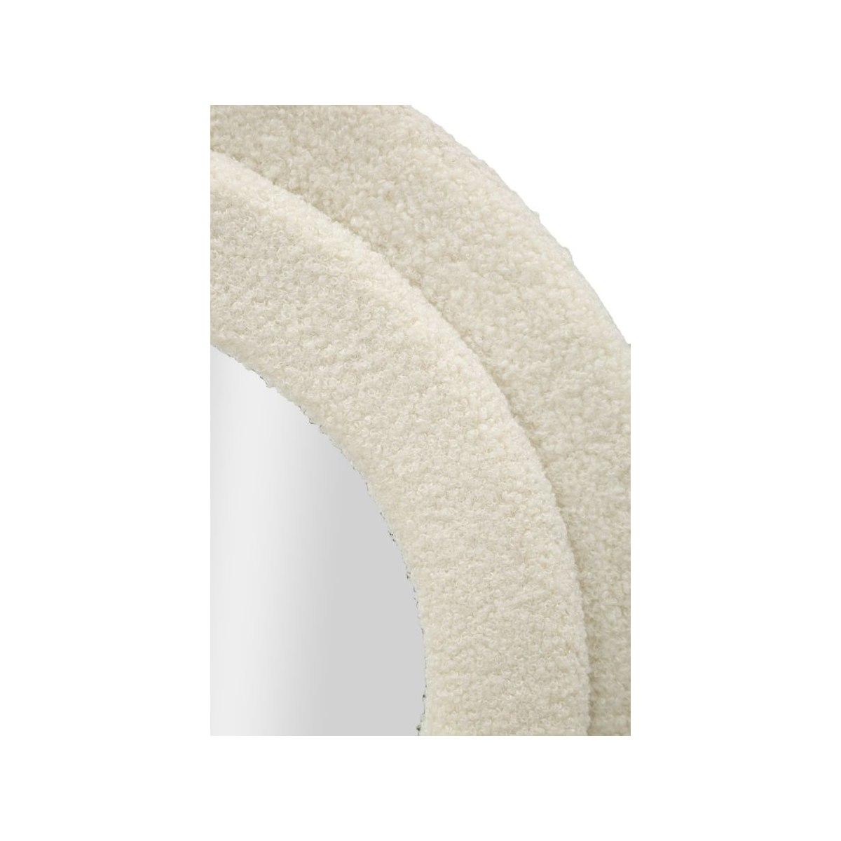 Specchio da muro teddy crema cm 60x4x160 (misura specchio cm 39x137)