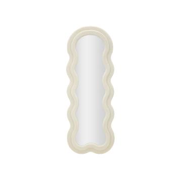 Specchio da muro teddy crema cm 60x4x160 (misura specchio cm 39x137)