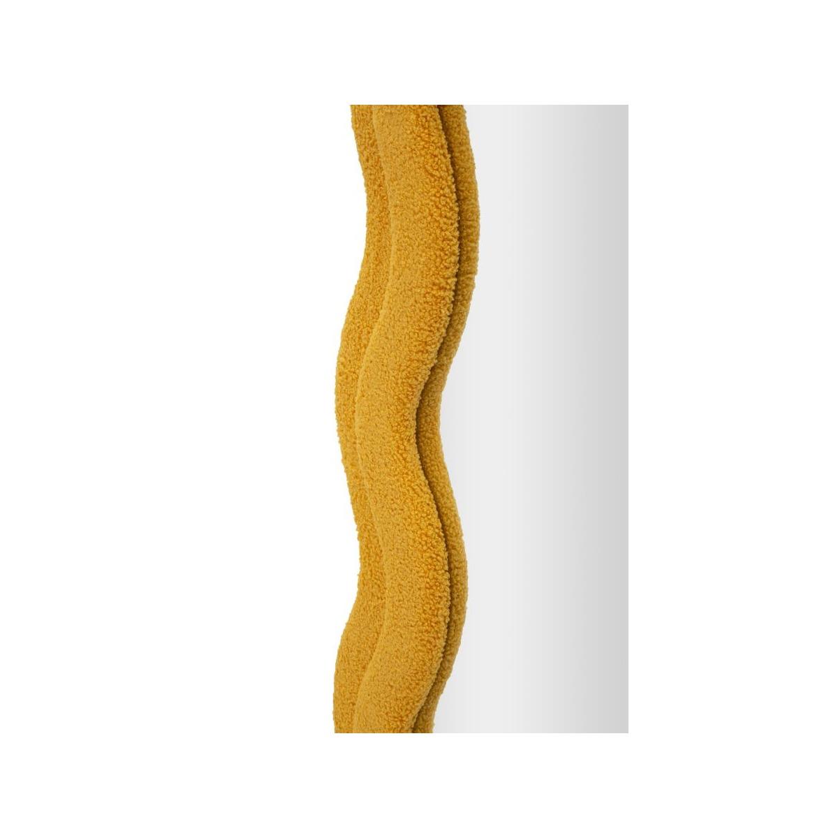 Specchio da muro teddy senape cm 60x4x160 (misura specchio cm 39x137)