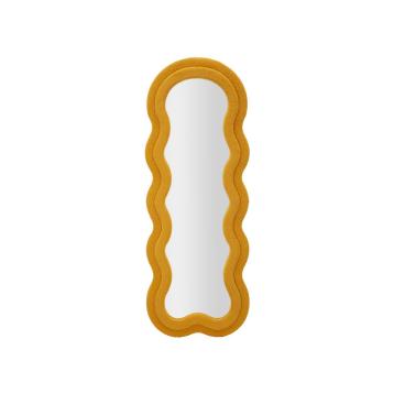 Specchio da muro teddy senape cm 60x4x160 (misura specchio cm 39x137)
