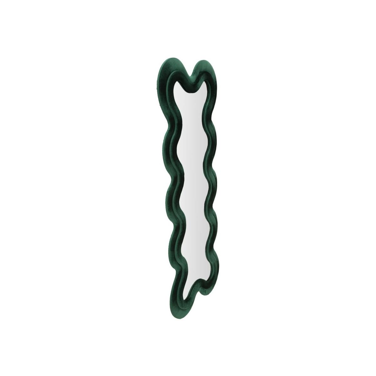 Specchio da muro monica verde cm 58x4x160  (misura specchio cm 39x124)