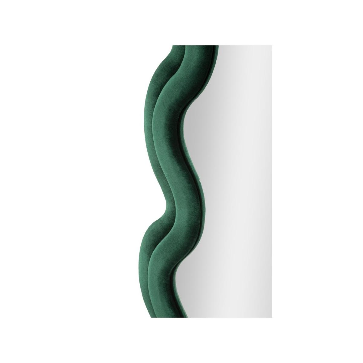 Specchio da muro monica verde cm 58x4x160  (misura specchio cm 39x124)