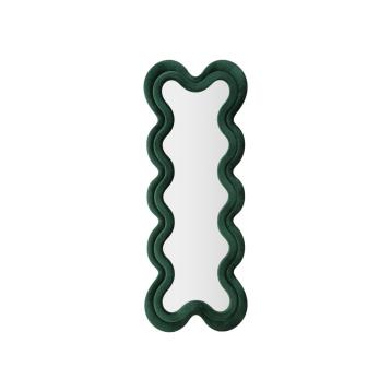 Specchio da muro monica verde cm 58x4x160  (misura specchio cm 39x124)