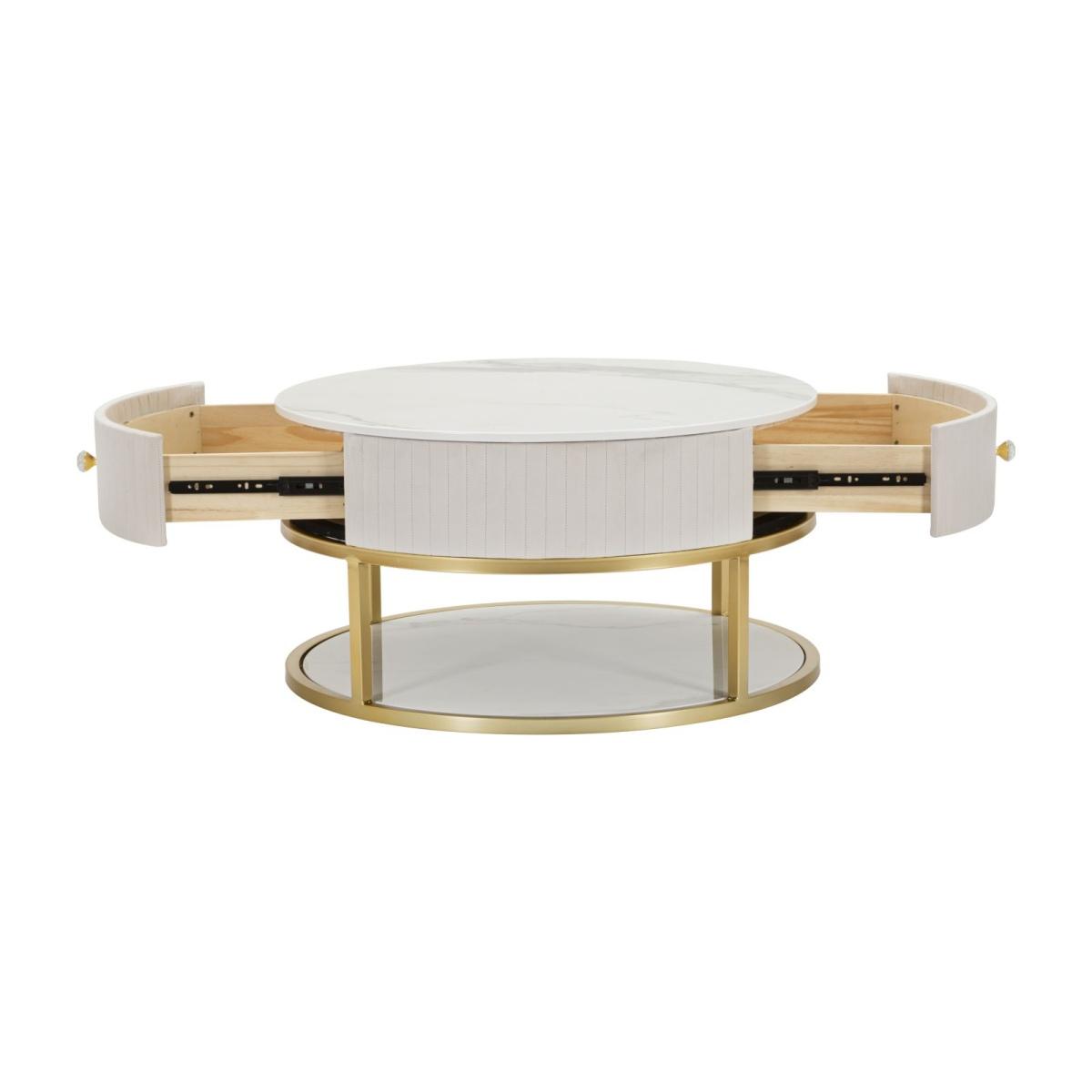 Tavolo da caffe' montpellier crema cm Ø 75x36