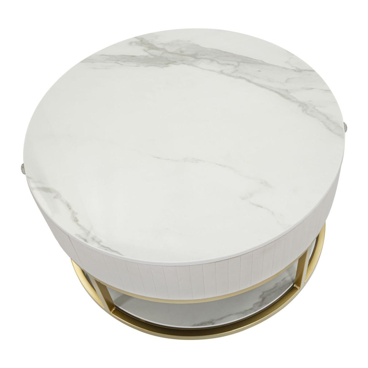 Tavolo da caffe' montpellier crema cm Ø 75x36