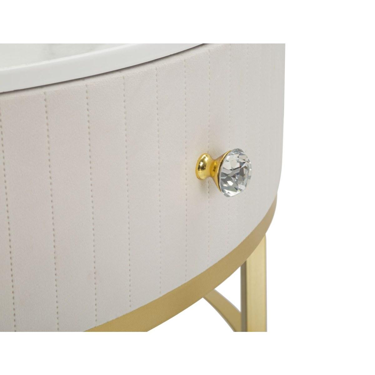 Tavolo da caffe' montpellier crema cm Ø 75x36