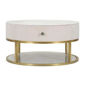 Tavolo da caffe' montpellier crema cm Ø 75x36