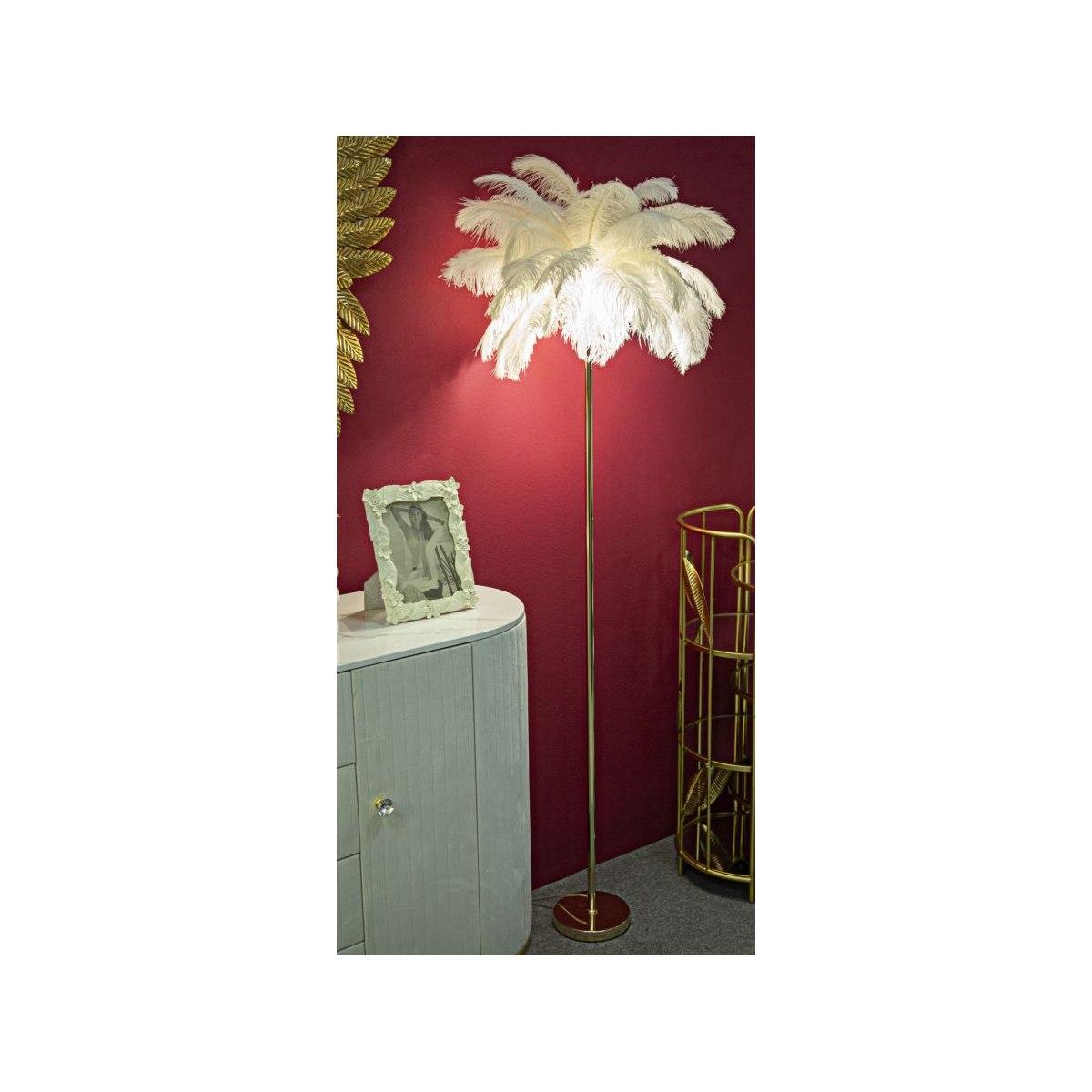 Lampada da terra palm bianca cm Ø 55x160