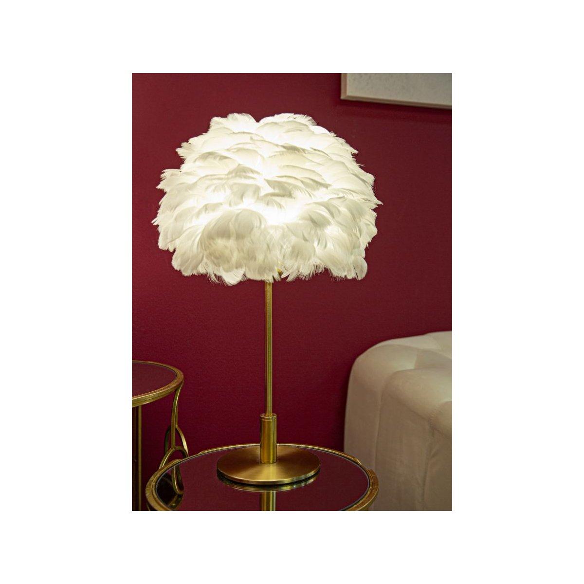 Lampada da tavolo ball feather cm Ø 30x50