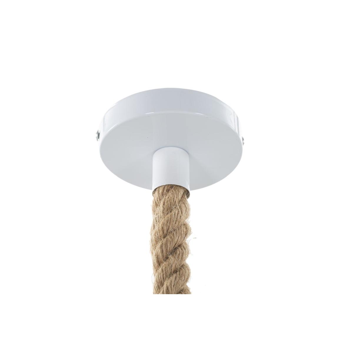 Lampadario monkey bianco cm 27x32x145