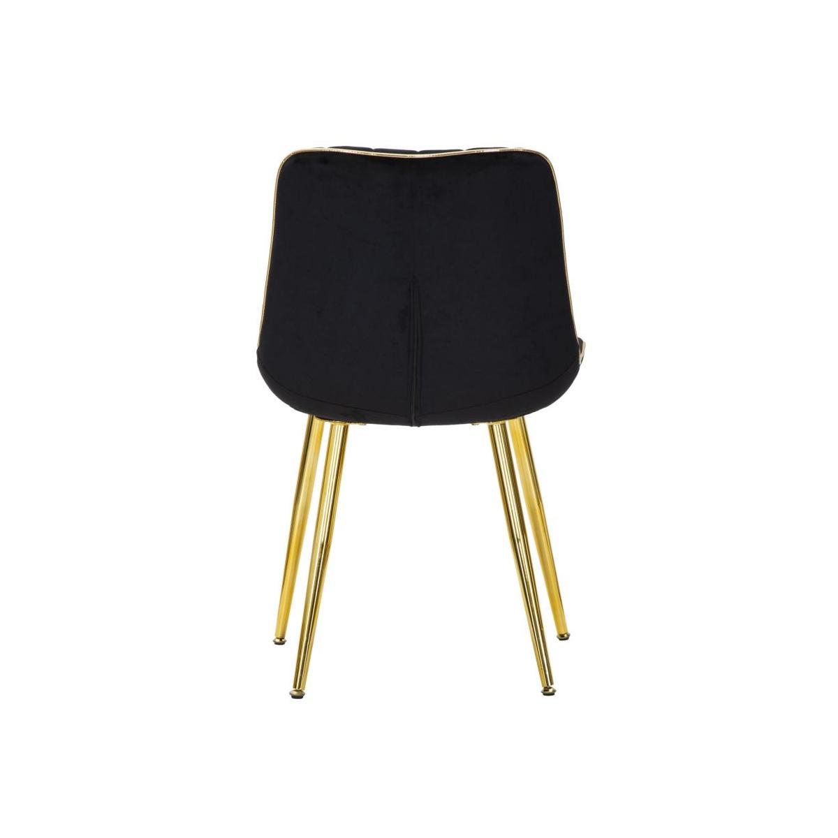 Sedia paris nera/gold set 2 pz cm 51x59x79
